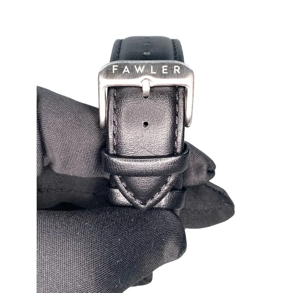 Fawler Gentium GMT World Time Watch 42mm Green Ombre Dial Swiss Ronda 515 Travel